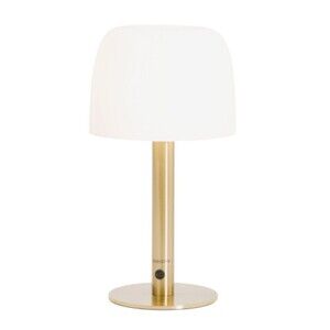 Max Studio 15" Rechargable LED Table Lamp Gold Tone Touch